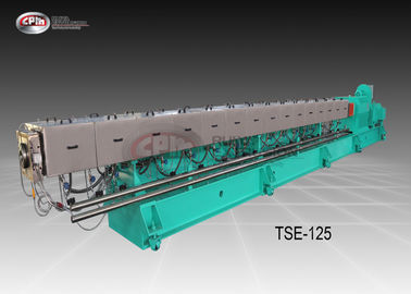 Big Size Co Rotating Twin Screw Extruder For Plastic Pelleting Robust Frame Design